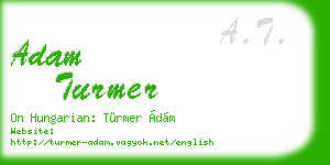 adam turmer business card